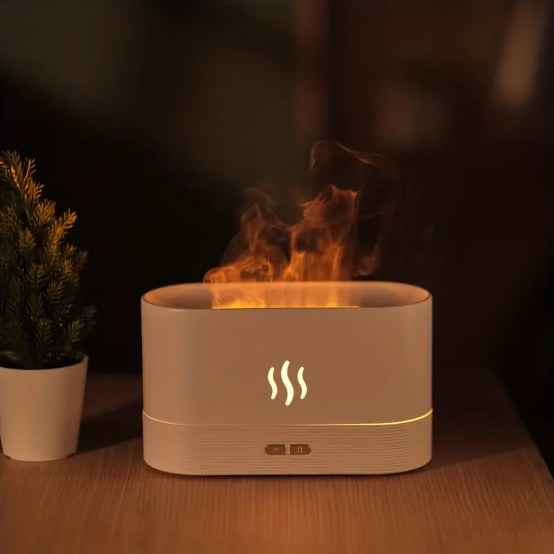 Simulated Flame Aroma Diffuser & Ultrasonic Cool Mist Maker - CartRare