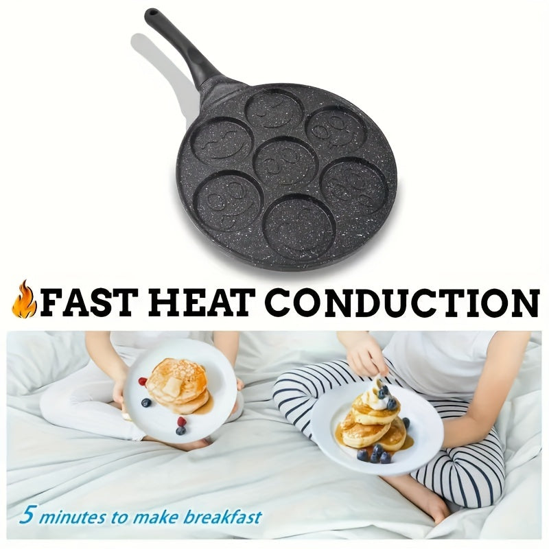 7-Cup Nonstick Pancake & Waffle Maker Pan Easy Breakfast - CartRare
