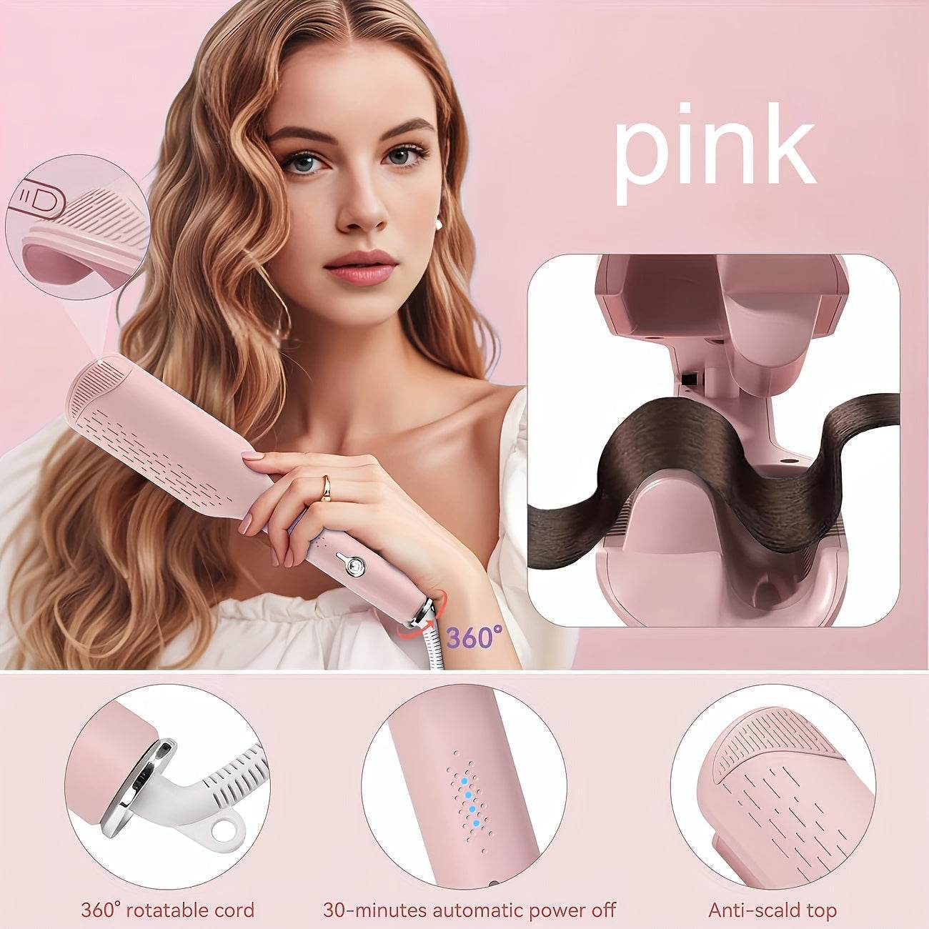 32mm Wave Curling Iron, Deep Waves, Long-Lasting Curls - CartRare