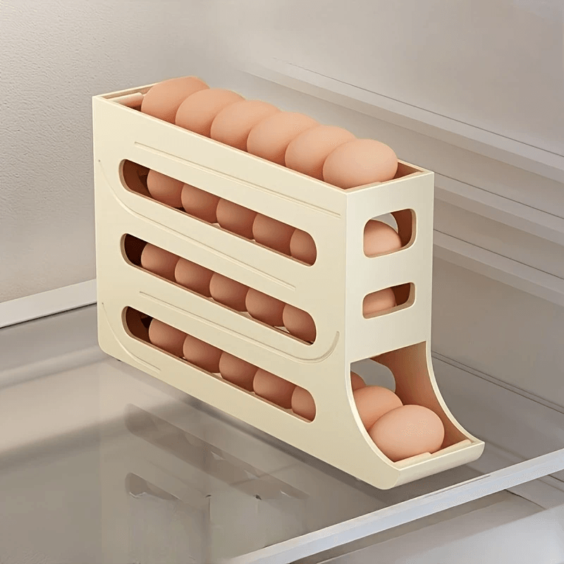 4-Tier Egg Storage Box Organizer for Refrigerator - CartRare