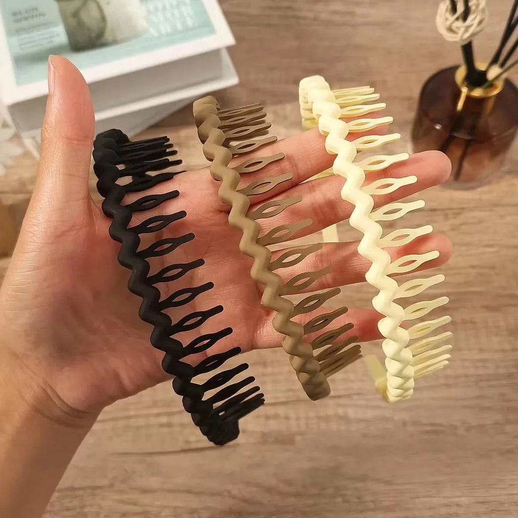 Hair Accessories Trio Set Rhinestone Headband Wave Headband and Sparkly Hair Ties