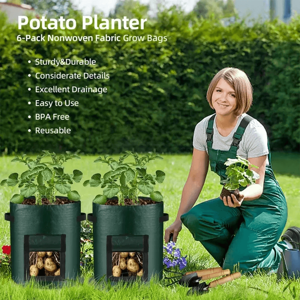 5 PCS Vegetable Grow Bag Planting Bags - CartRare
