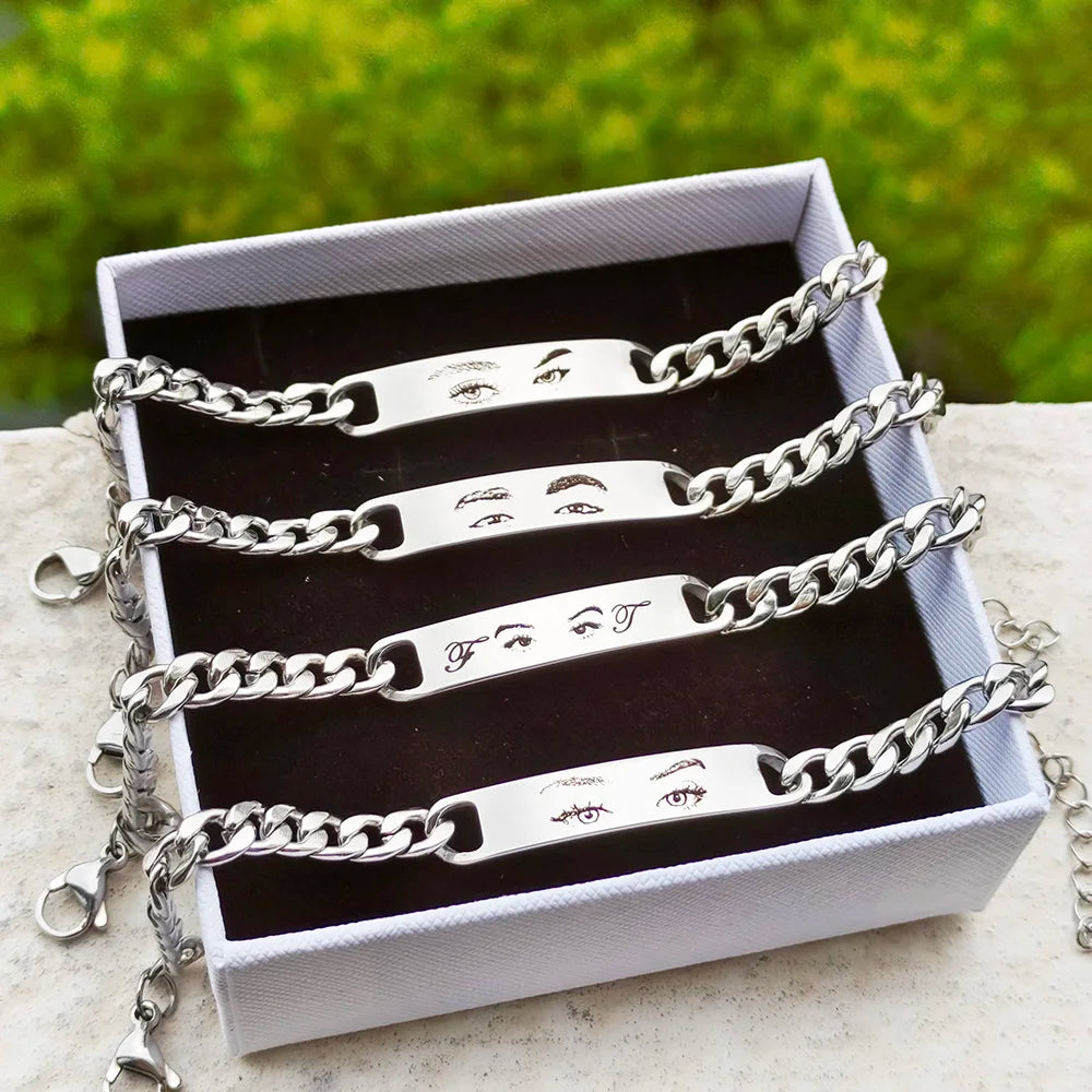 Soul Connect Eye Charm Bracelet – Personalized Keepsake Jewelry Gift for Women and Couples