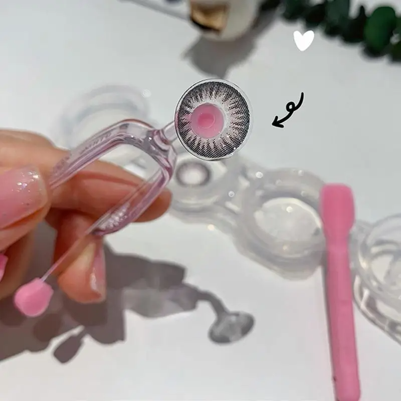 Contact Lens Applicator & Remover Tool Set Tweezers & Suction Stick