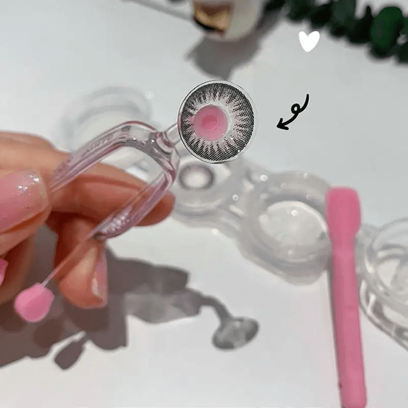 Contact Lens Applicator & Remover Tool Set Tweezers & Suction Stick - CartRare