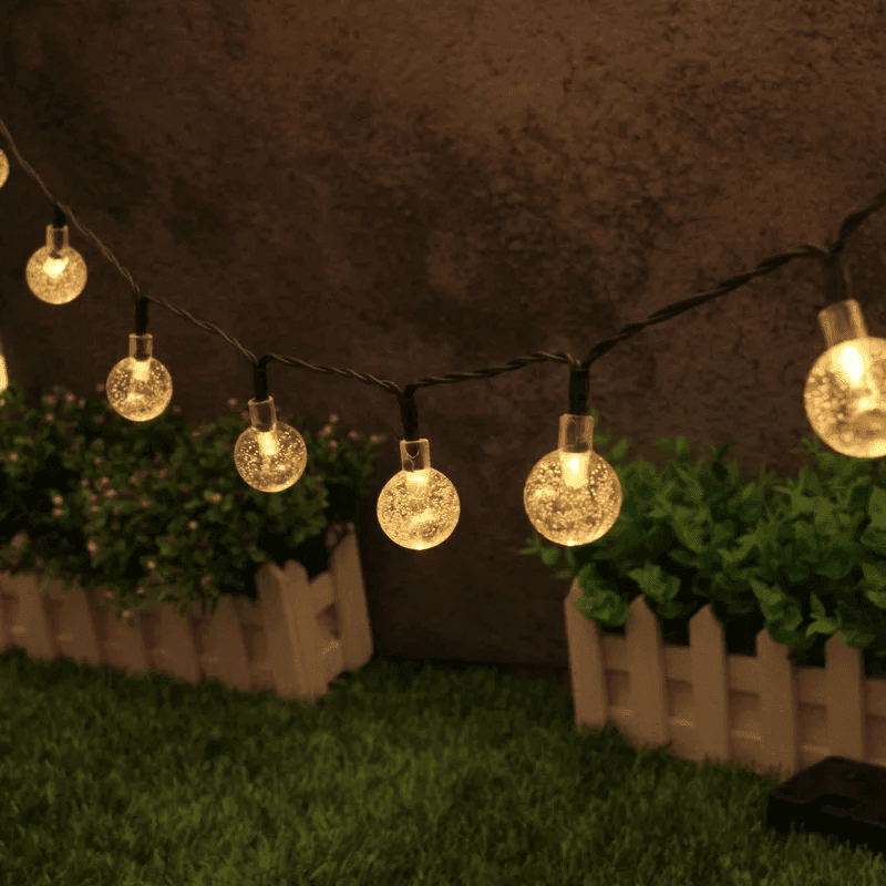 Solar Bubble Balls Lamp String Lights - CartRare