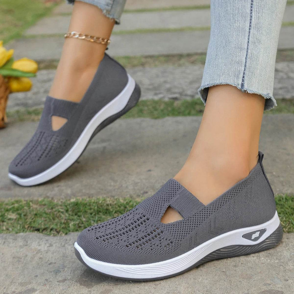 Lightweight Women’s Casual Sneakers – Breathable Flat Shoes for Everyday Comfort - CartRare
