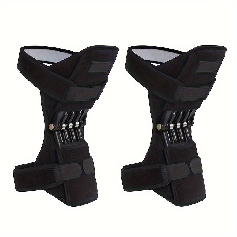 Adjustable Knee Support Brace with Dual Spring Stabilizers