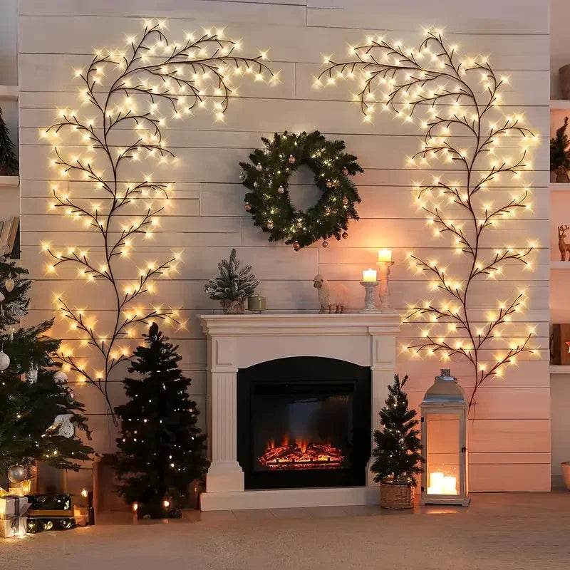 USB Powered 72LED/96LED Tree Branch Lamp – Willow Vine Lights for DIY Home & Festive Decoration - CartRare