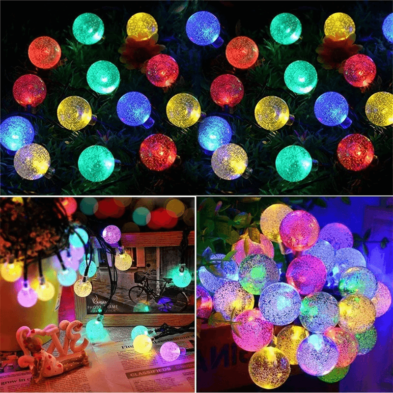 Solar Bubble Balls Lamp String Lights - CartRare