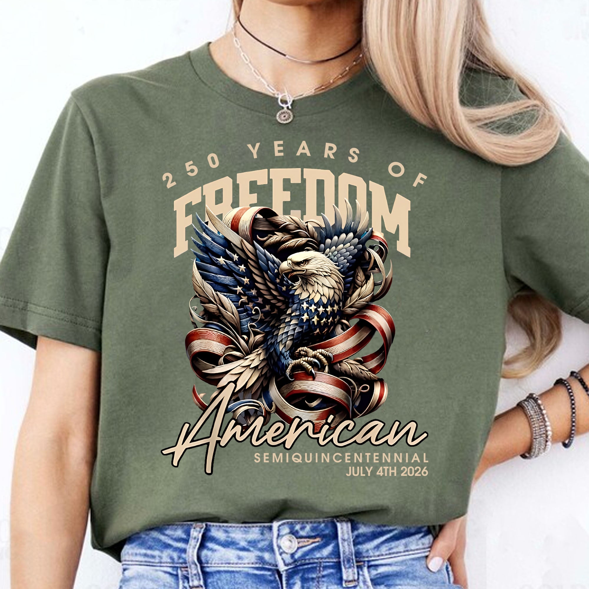 250 Years Of Freedom Shirt | Happy 250th Birthday USA Shirt | America 250th Anniversary Tee | American Semiquincentennial 4th Of July T-Shirt 682536