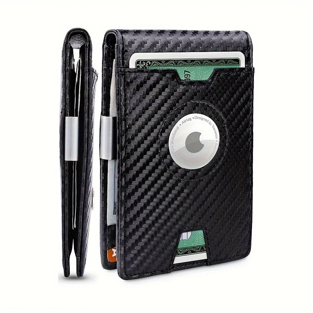 AirTag Slim Wallet with 11 Card Slots for Dad, Husband, Son – RFID Bifold Card Holder Father's Day Gift - CartRare