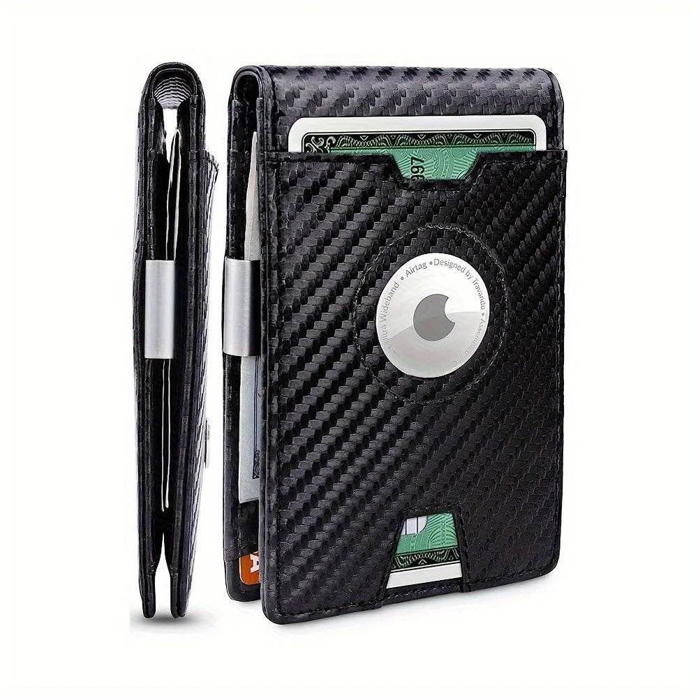 AirTag Slim Wallet with 11 Card Slots for Dad, Husband, Son – RFID Bifold Card Holder Father's Day Gift - CartRare