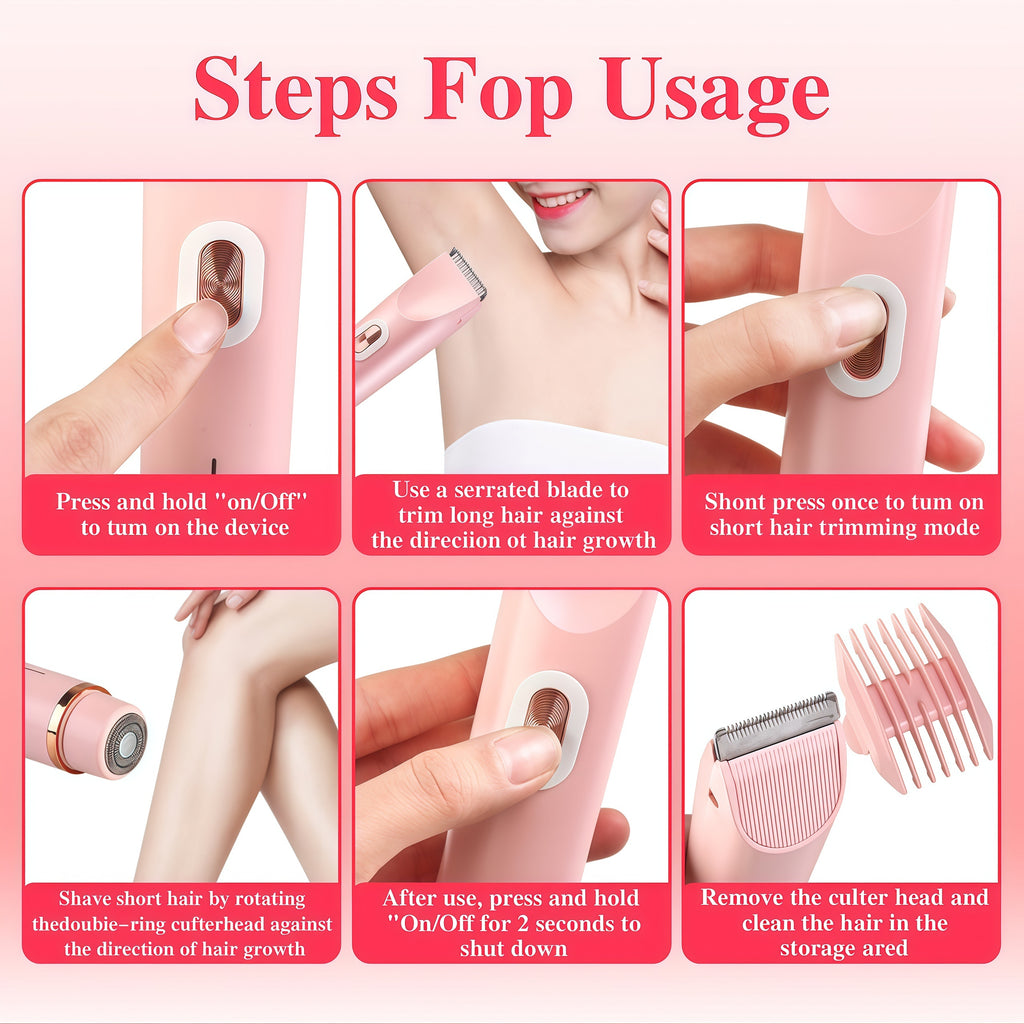 2-in-1 Bikini & Facial Trimmer for Women - CartRare