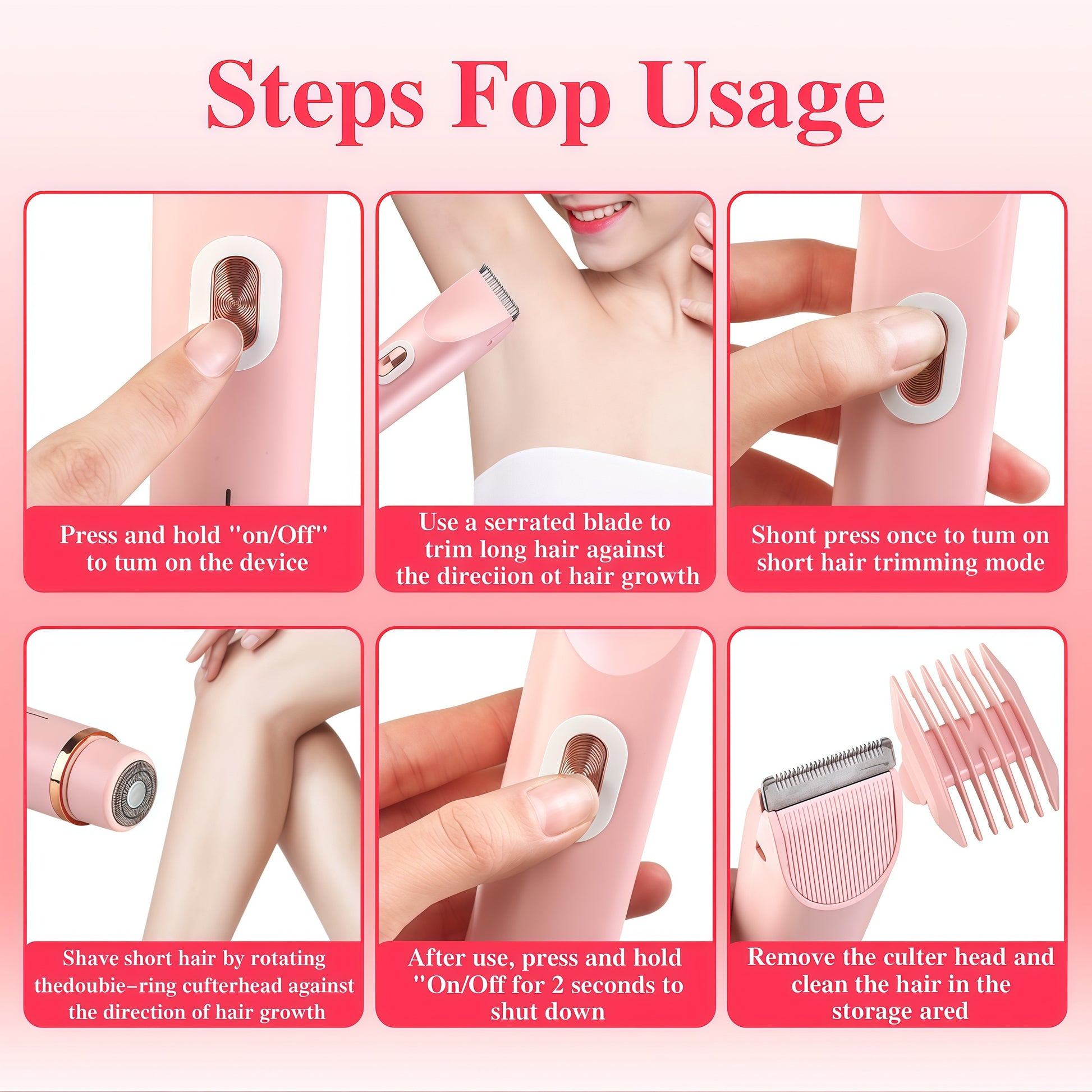2-in-1 Bikini & Facial Trimmer for Women - CartRare