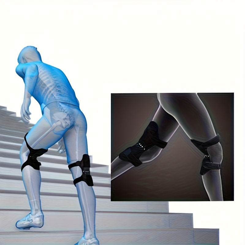 Adjustable Knee Support Brace with Dual Spring Stabilizers