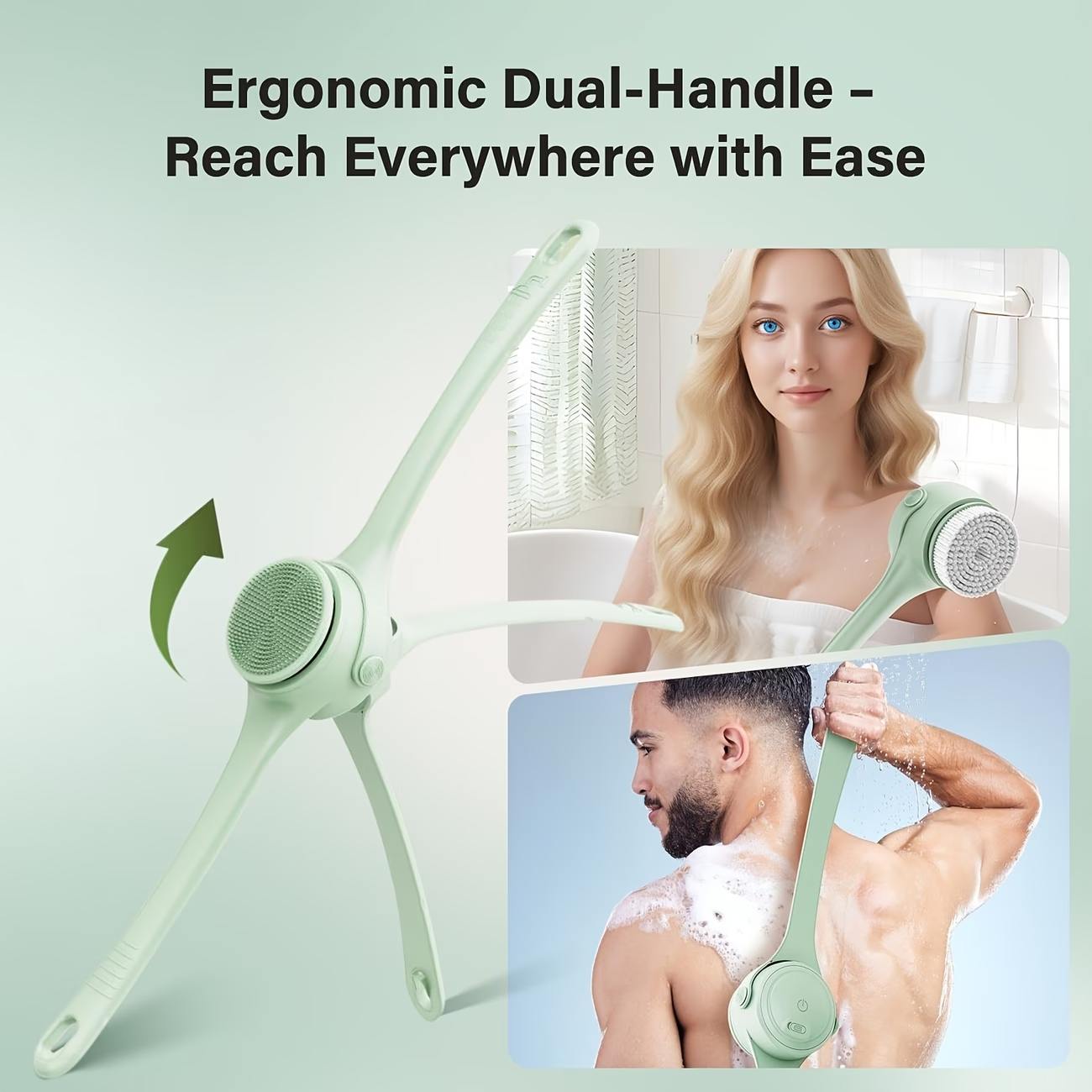 Electric Body Brush – Deep Cleansing & Exfoliating Skin Care Brush for Shower & Spa Use