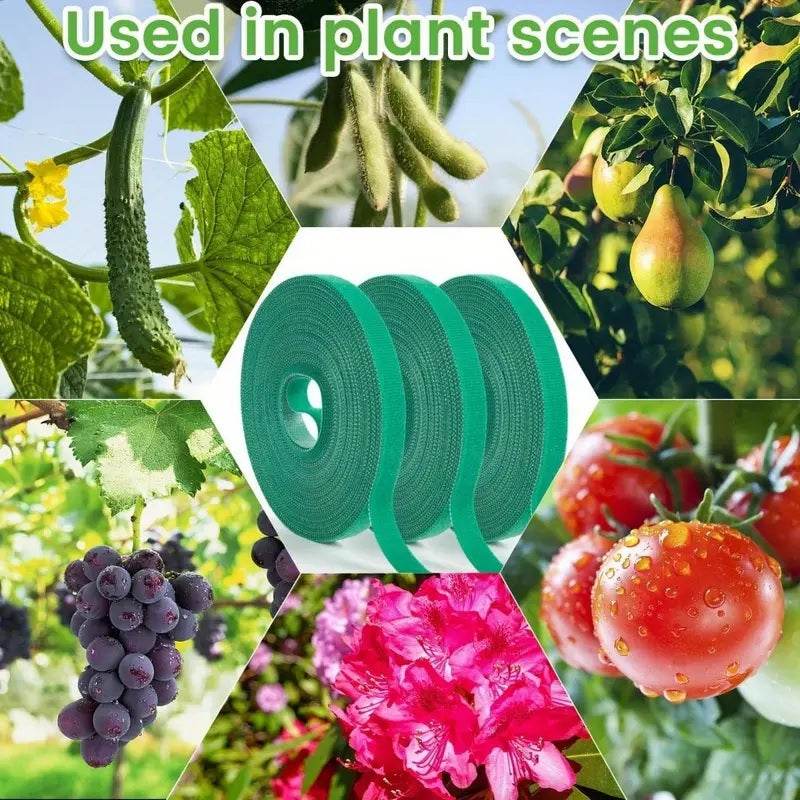 Self-Adhesive Reusable Garden Plant Tie Straps – Hook & Loop Support Tape - CartRare