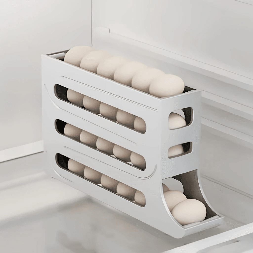 4-Tier Egg Storage Box Organizer for Refrigerator - CartRare