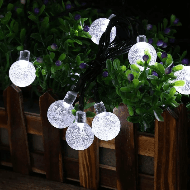 Solar Bubble Balls Lamp String Lights - CartRare