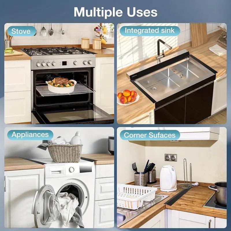 Silicone Gap Sealing Strip for Kitchen Stove and Counter Protection – Anti-Oil and Spill Proof - CartRare