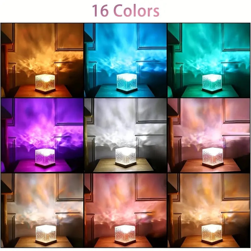 Ocean Wave Aurora Light – 16 Color LED Night Lamp - CartRare