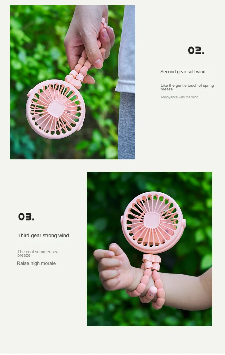 Mini Octopus Folding Fan – 5-in-1 Portable Silent Fan for Baby Stroller, Home & Travel - CartRare