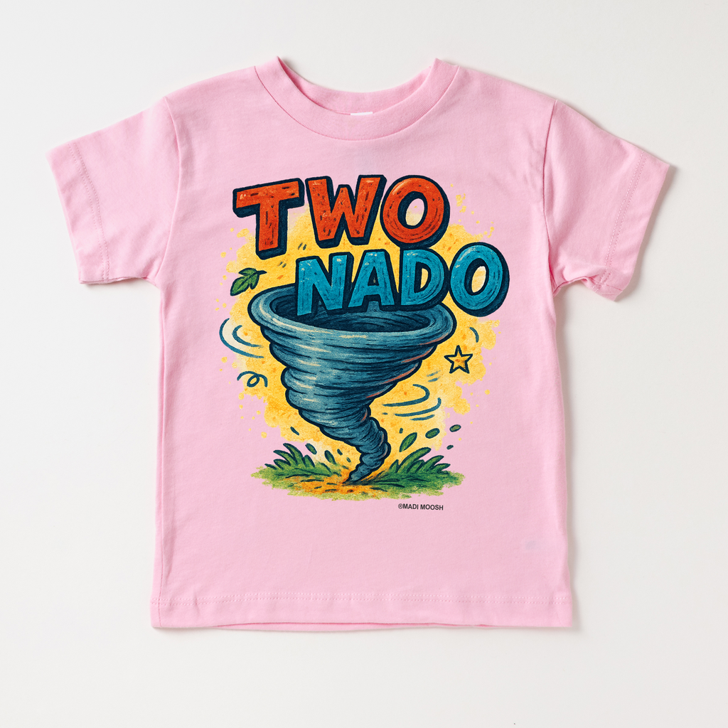 Two Nado Tornado Birthday Shirt - 2nd Birthday Tee