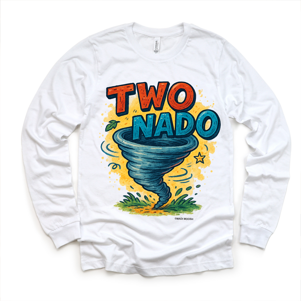 Two Nado Tornado Birthday Shirt - 2nd Birthday Tee