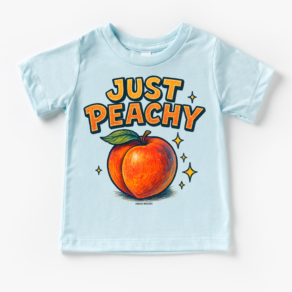 Just Peachy Fruit Shirt - Food Pun Tee
