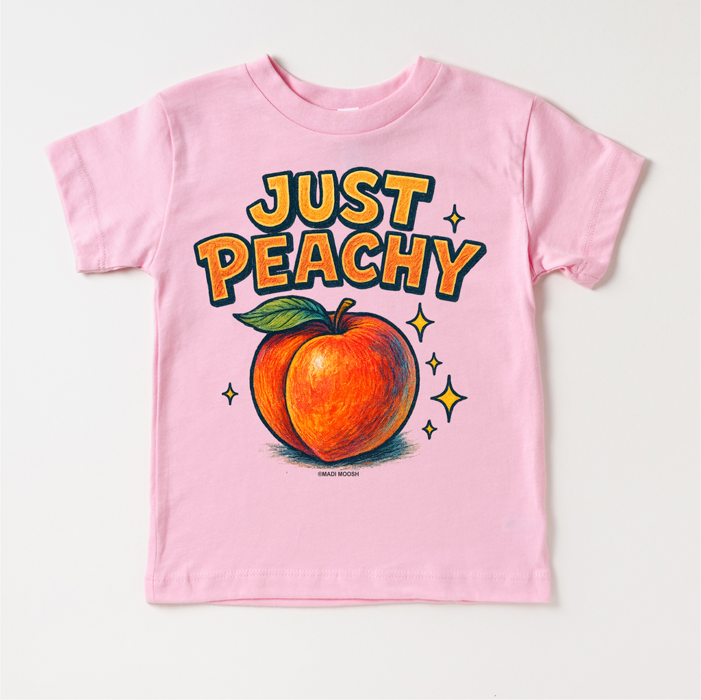 Just Peachy Fruit Shirt - Food Pun Tee