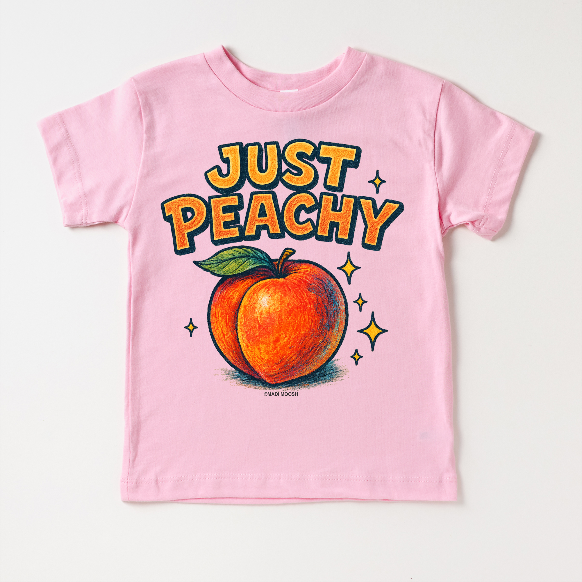 Just Peachy Fruit Shirt - Food Pun Tee