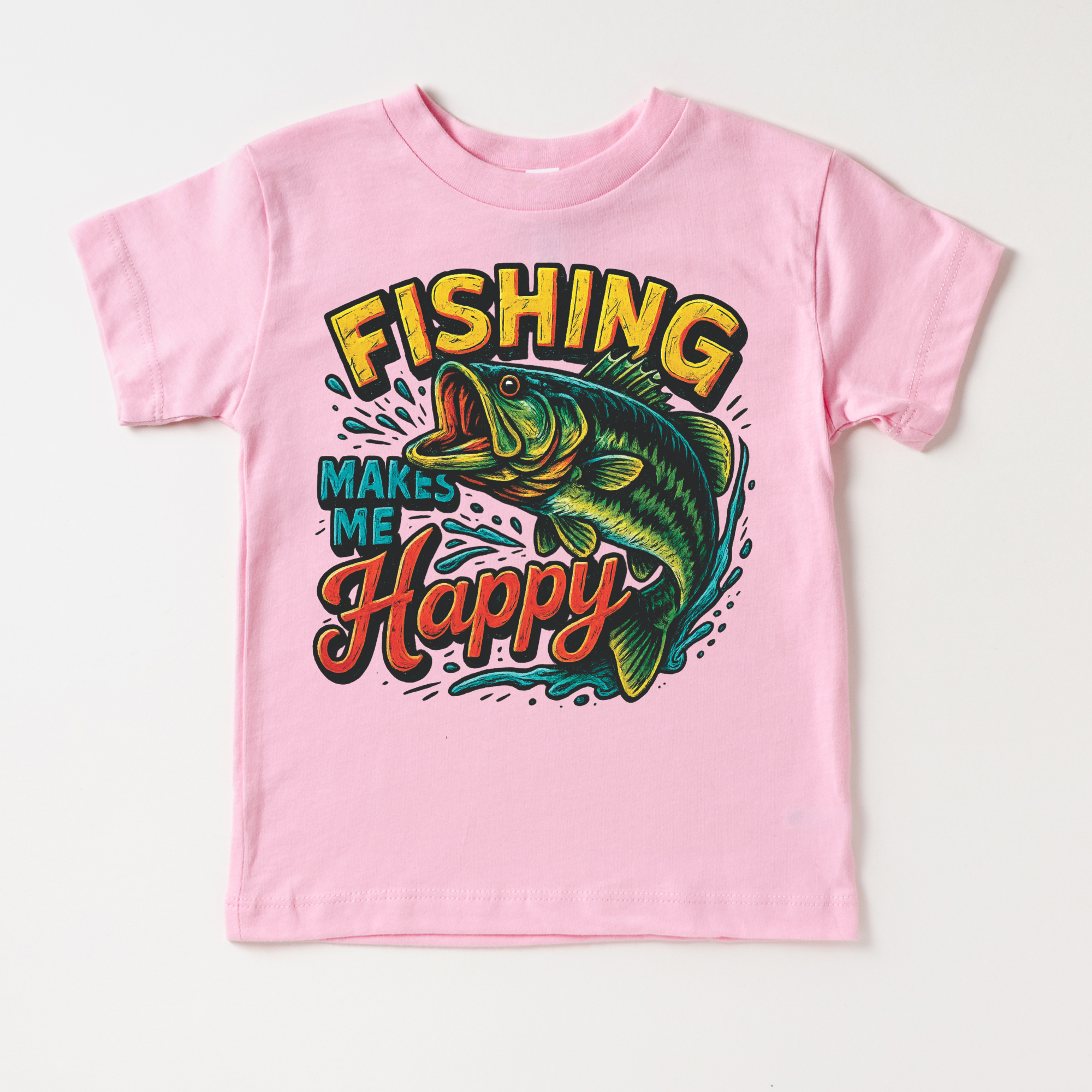 Fishing Make Me Happy Shirt - Bass Fishing Outdoors Tee