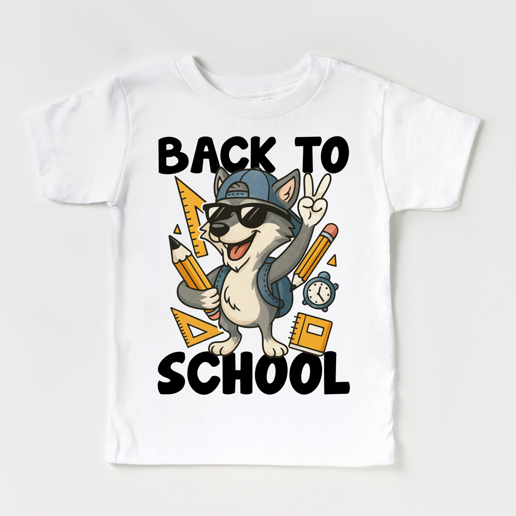 Back To School Wolf Mascot Shirt - Back To School Tee