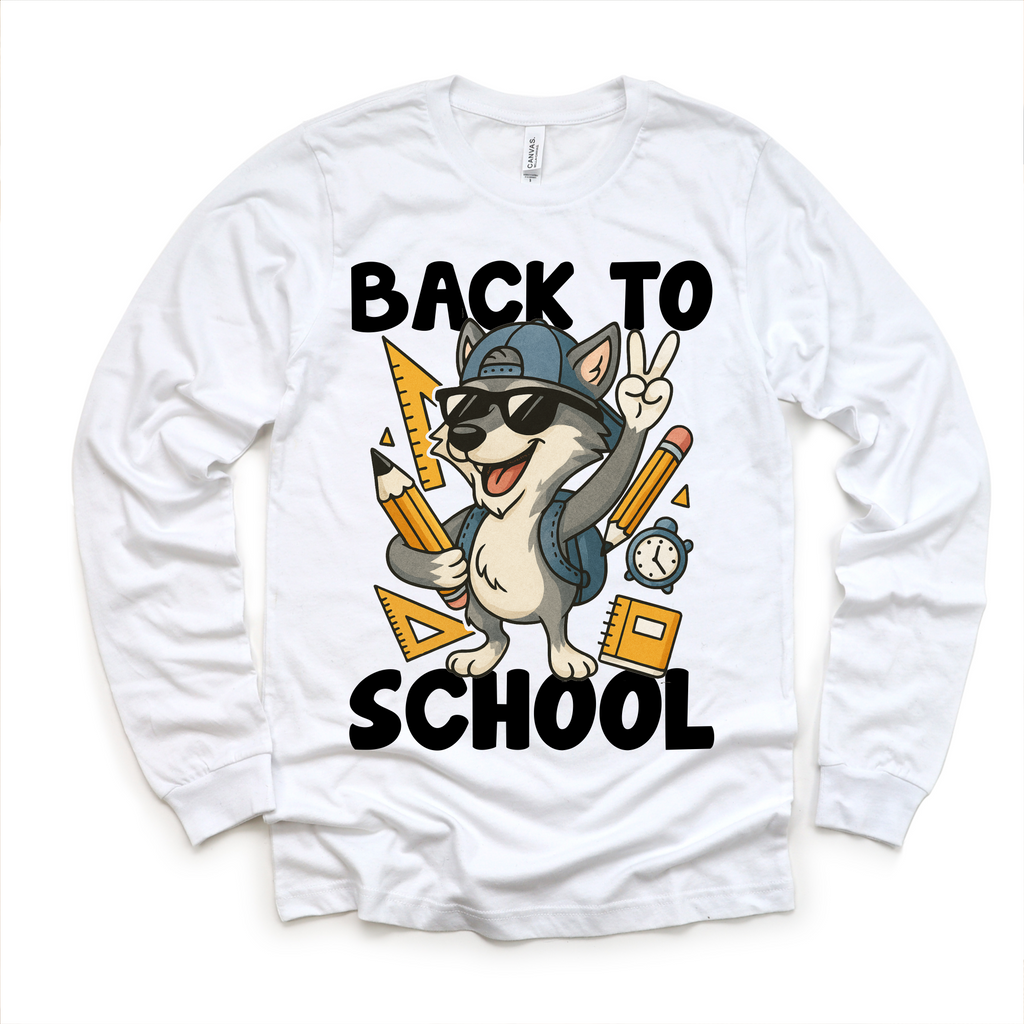 Back To School Wolf Mascot Shirt - Back To School Tee