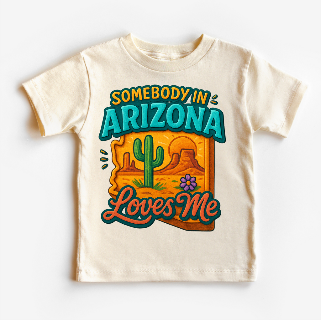 Somebody In Arizona Loves Me Shirt - State Souvenir Tee