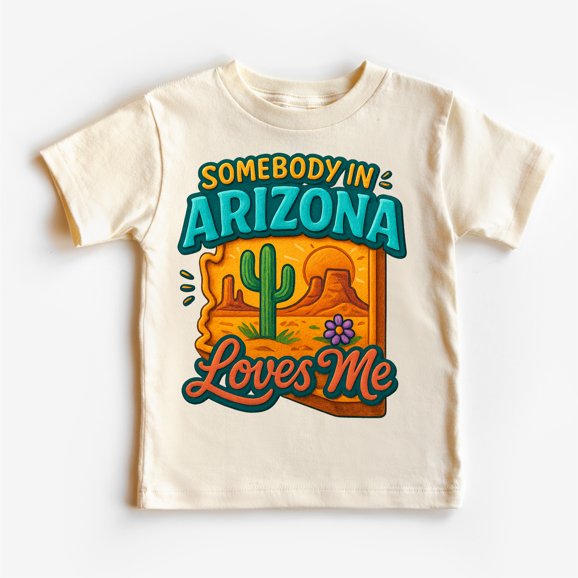 Somebody In Arizona Loves Me Shirt - State Souvenir Tee