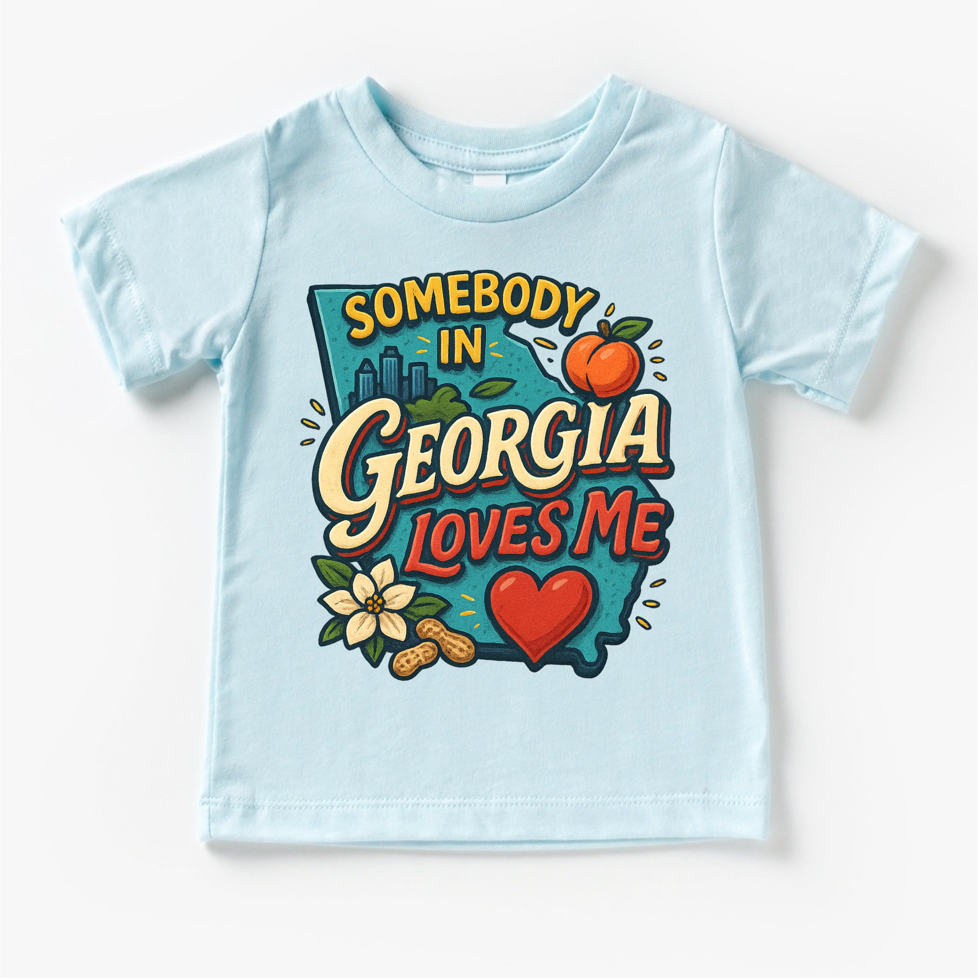 Somebody In Georgia Loves Me Shirt - State Souvenir Tee