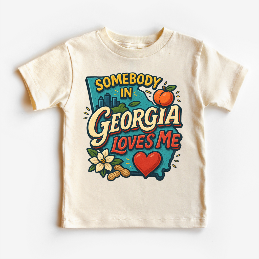 Somebody In Georgia Loves Me Shirt - State Souvenir Tee