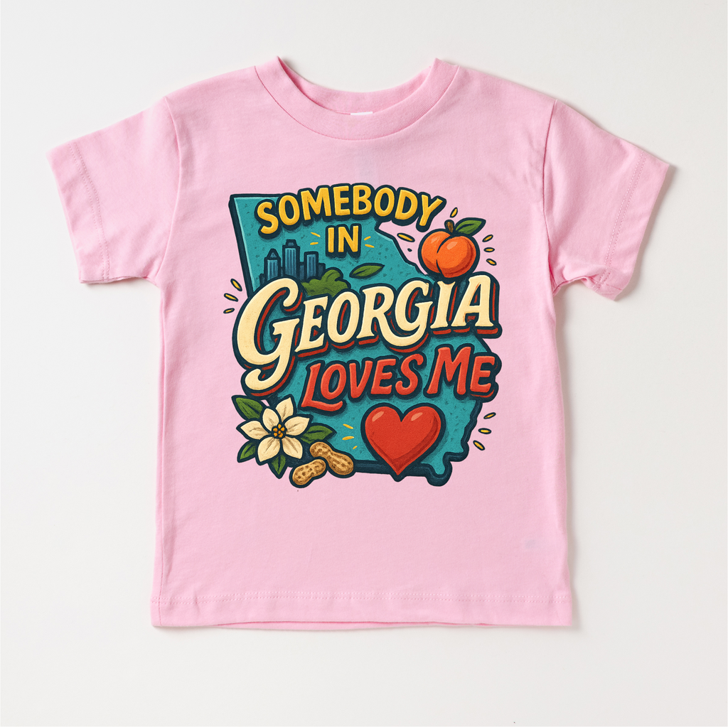 Somebody In Georgia Loves Me Shirt - State Souvenir Tee
