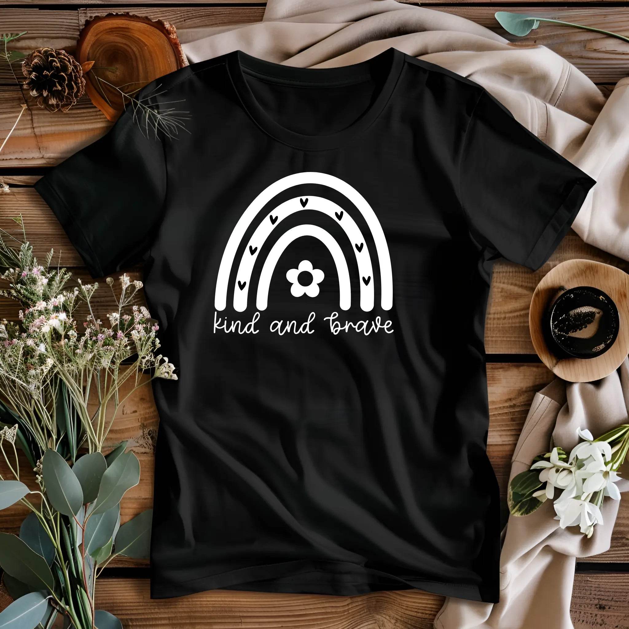 Kind and Brave T-Shirt – Empowering Everyday Style - CartRare