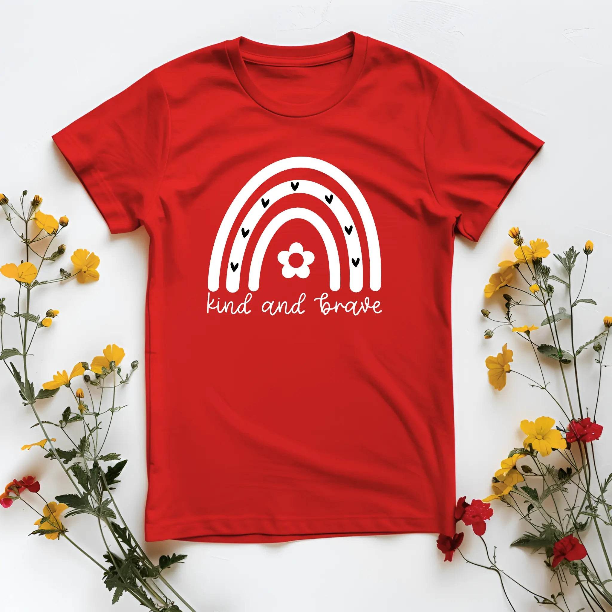 Kind and Brave T-Shirt – Empowering Everyday Style - CartRare