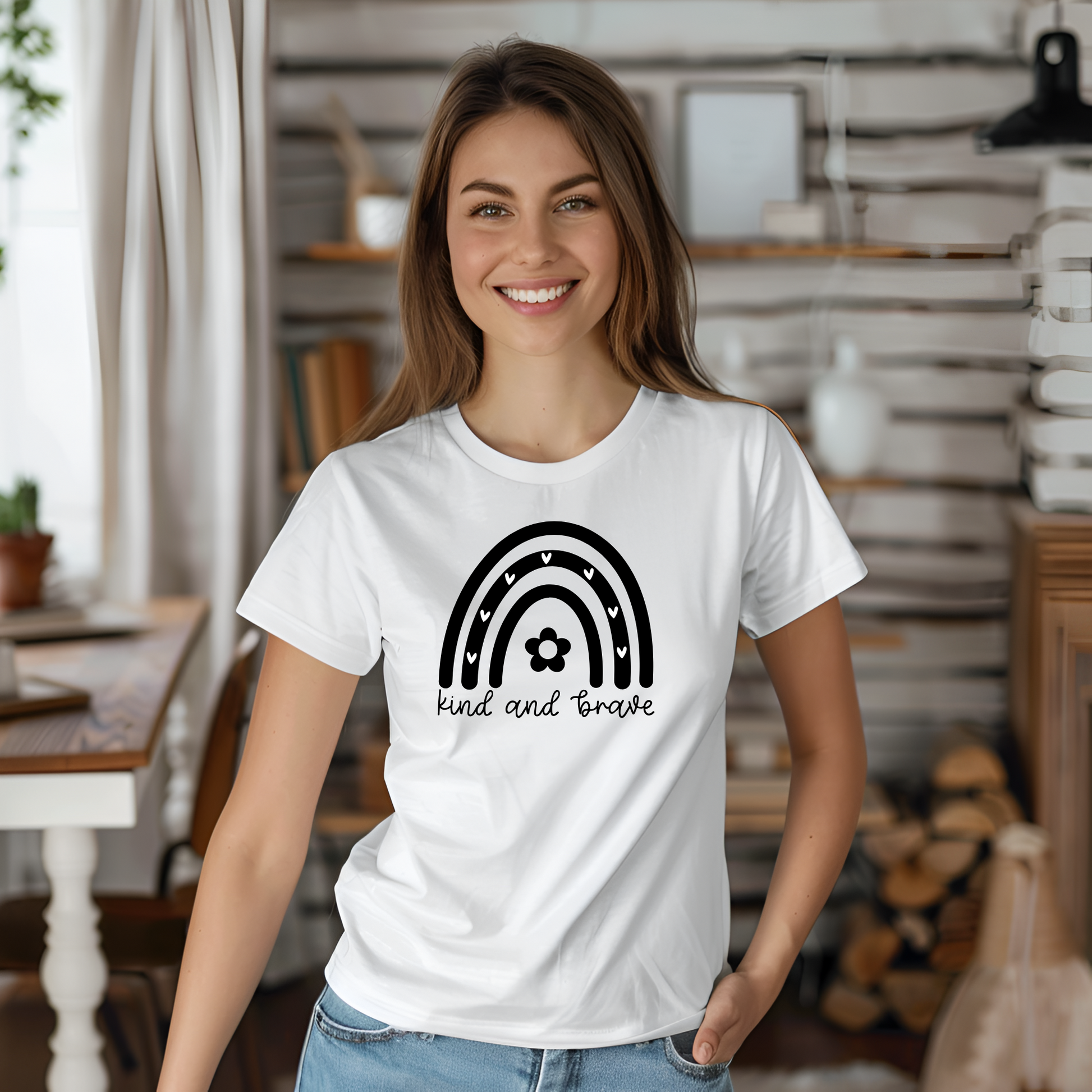 Kind and Brave T-Shirt – Empowering Everyday Style