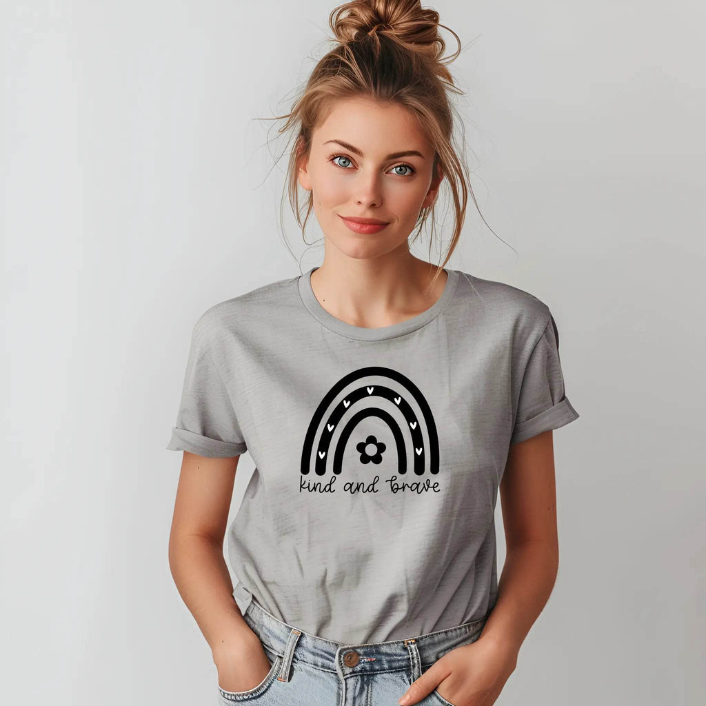 Kind and Brave T-Shirt – Empowering Everyday Style - CartRare