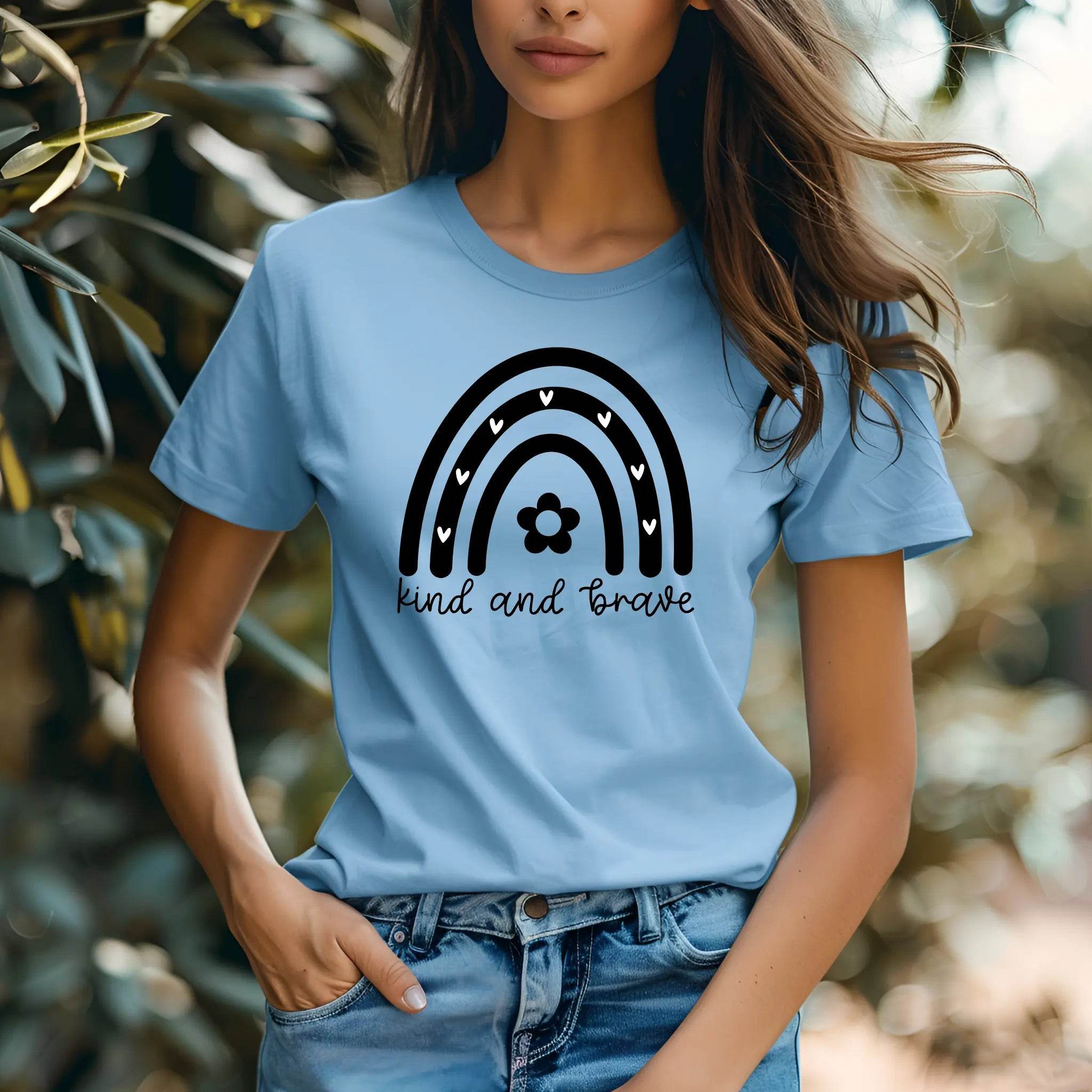 Kind and Brave T-Shirt – Empowering Everyday Style - CartRare