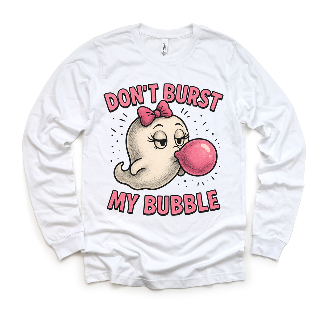 Don't Burst My Bubble Ghost Halloween Shirt - Halloween Tee