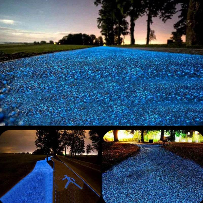 Glow in the Dark Pebbles – Luminous Stones for Garden, Path, Lawn & Aquarium Decor - CartRare