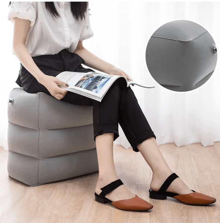 Airplane Footrest Pillow – Travel Comfort for Flights, Cars & Buses - CartRare