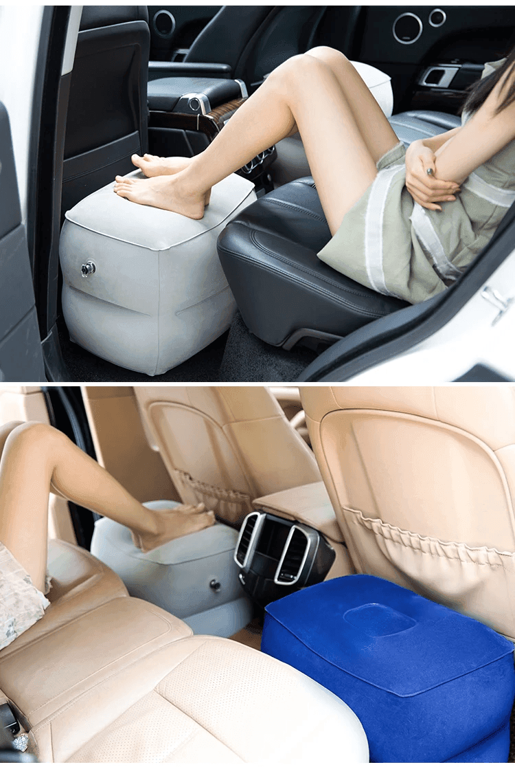 Airplane Footrest Pillow – Travel Comfort for Flights, Cars & Buses - CartRare