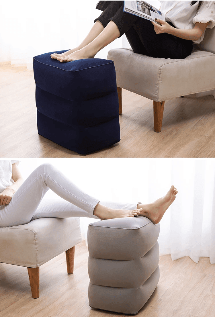 Airplane Footrest Pillow – Travel Comfort for Flights, Cars & Buses - CartRare
